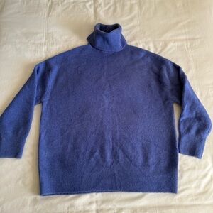 Zara Blue Turtleneck Sweater